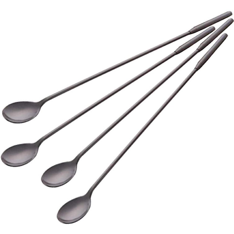 Latitude Run® 4PieceLong Handle Bar Spoons 12Inch Stainless Steel